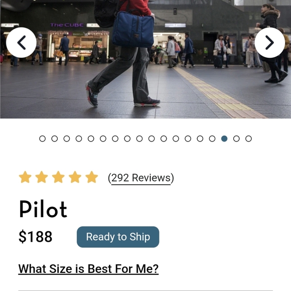 Tom Bihn Pilot Navy & Upgraded Should/Crossbody Strap - Picture 2 of 9